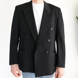 Stars Brand  Black Double Breasted Sports Blazer Canadian Made~40R